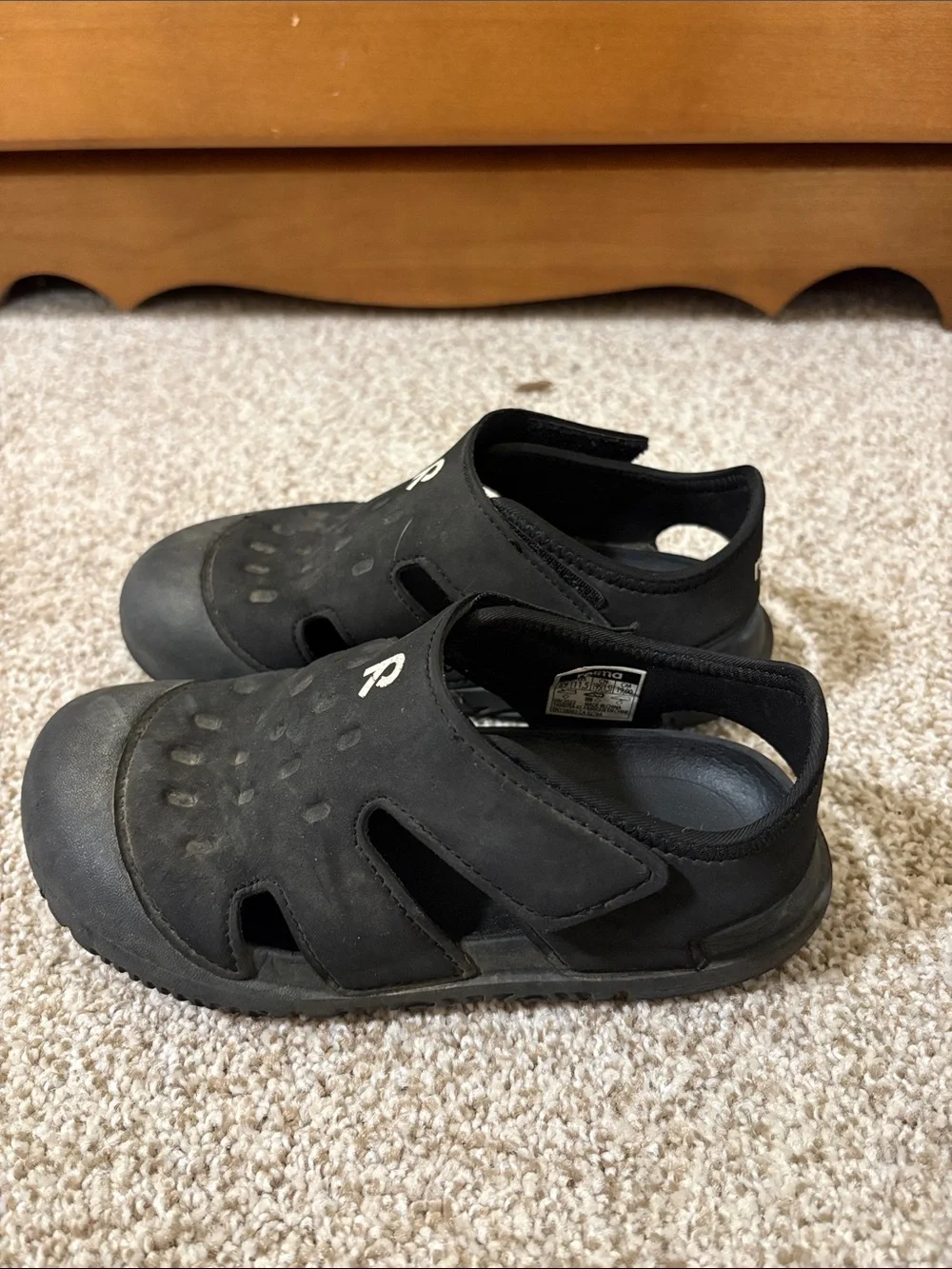 Reima Kids Black Slip-On Water-Friendly Shoes